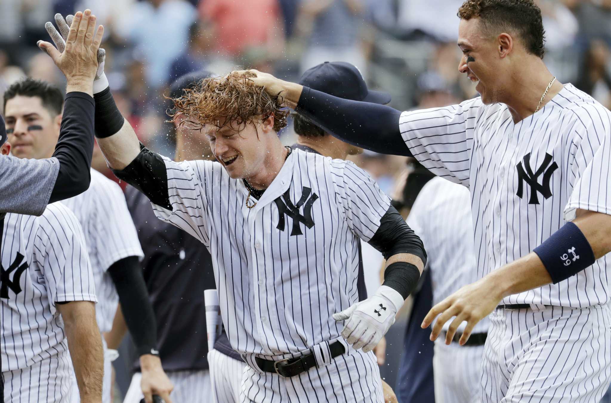 MLB: Clint Frazier's walkoff homer lifts Yankees over Brewers; Dodgers edge  Royals in extras