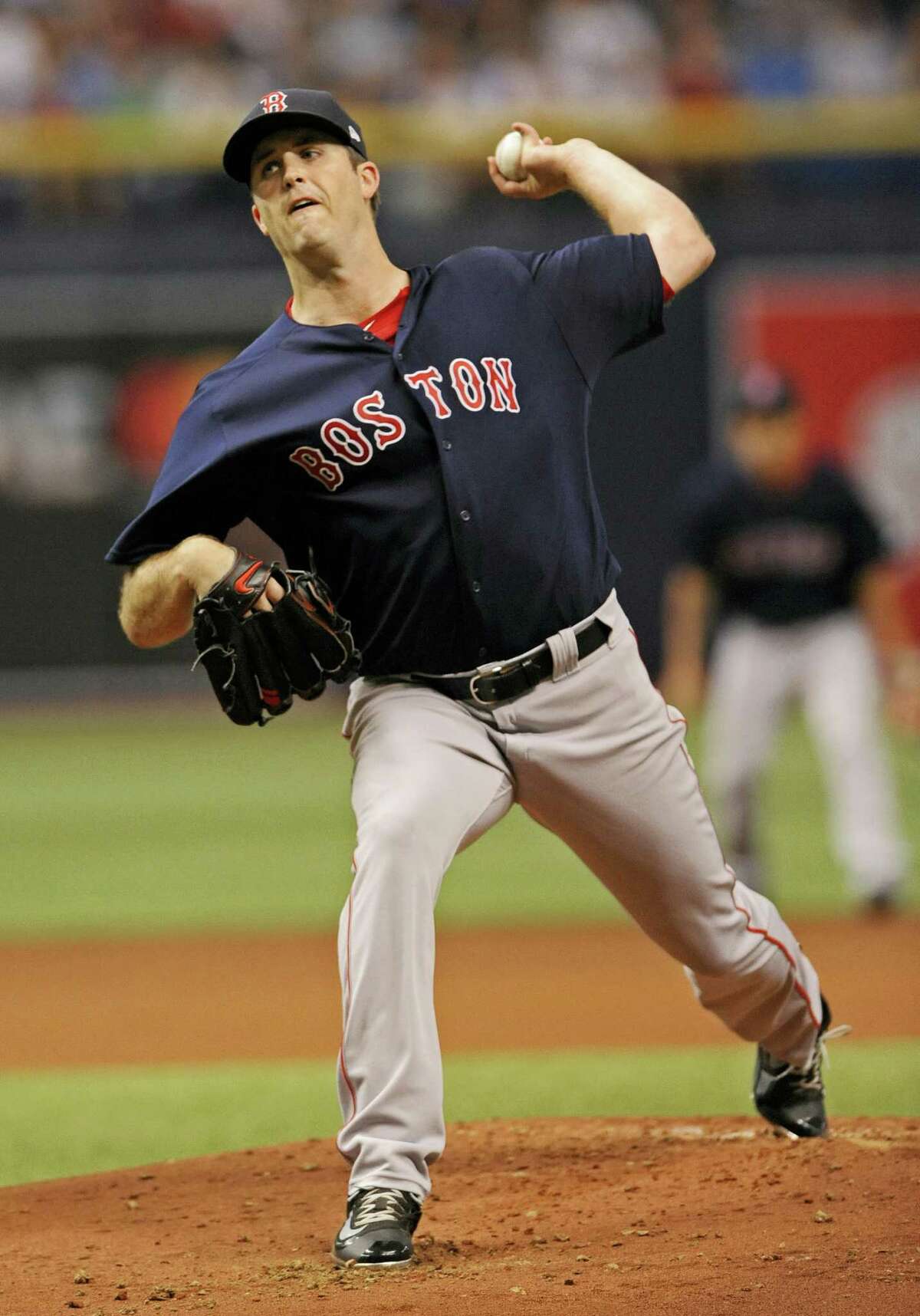 Red Sox starter Drew Pomeranz pitches against the Rays on Friday.