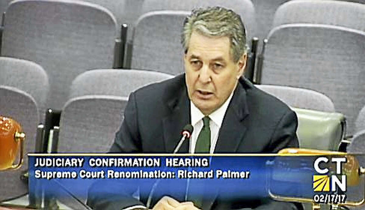 Justice Richard Palmer during his Feb. 17 confirmation hearing