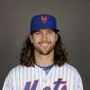 Oct. 24, 2015 - New York, NY, U.S. - Pitcher JACOB DEGROM during NY Mets  practice at Citi Field, Saturday, Oct. 24, 2015. (Credit Image: © Bryan  Smith via ZUMA Wire Stock Photo - Alamy