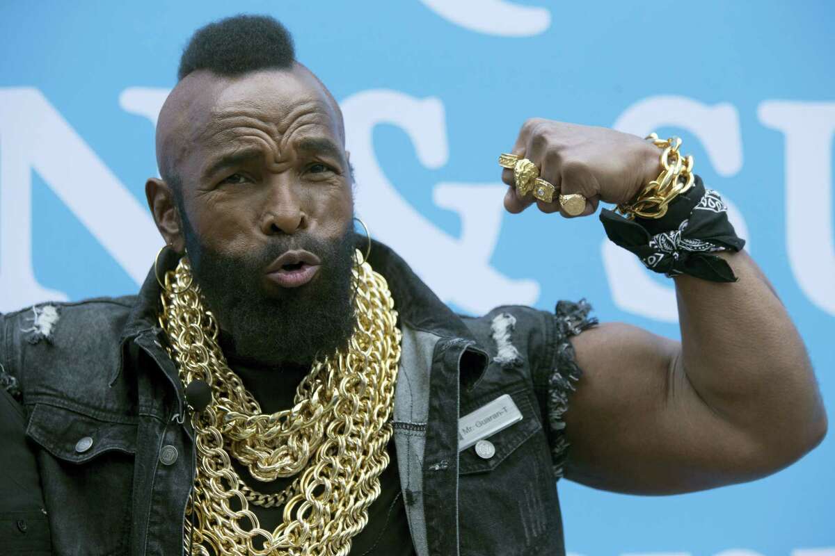 In this May 17, 2016 photo, actor Mr. T poses for photographers after High-Wire Artist Nik Wallenda walked a tight rope in New York in honor of National Amazing Month. ABC announced March 1, 2017 that Mr. T is a cast member on the upcoming season of “Dancing with the Stars.”