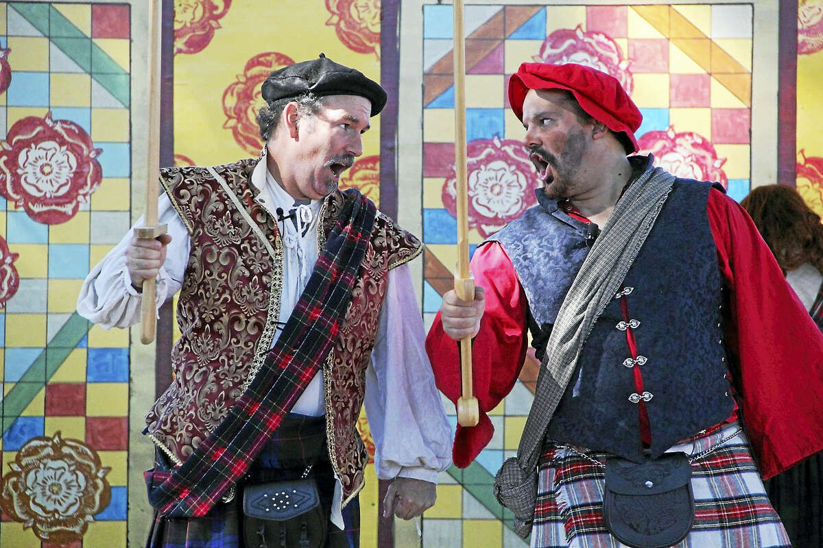 Colorful costumes and singing are part of the festivities at the Connecticut Renaissance Faire.