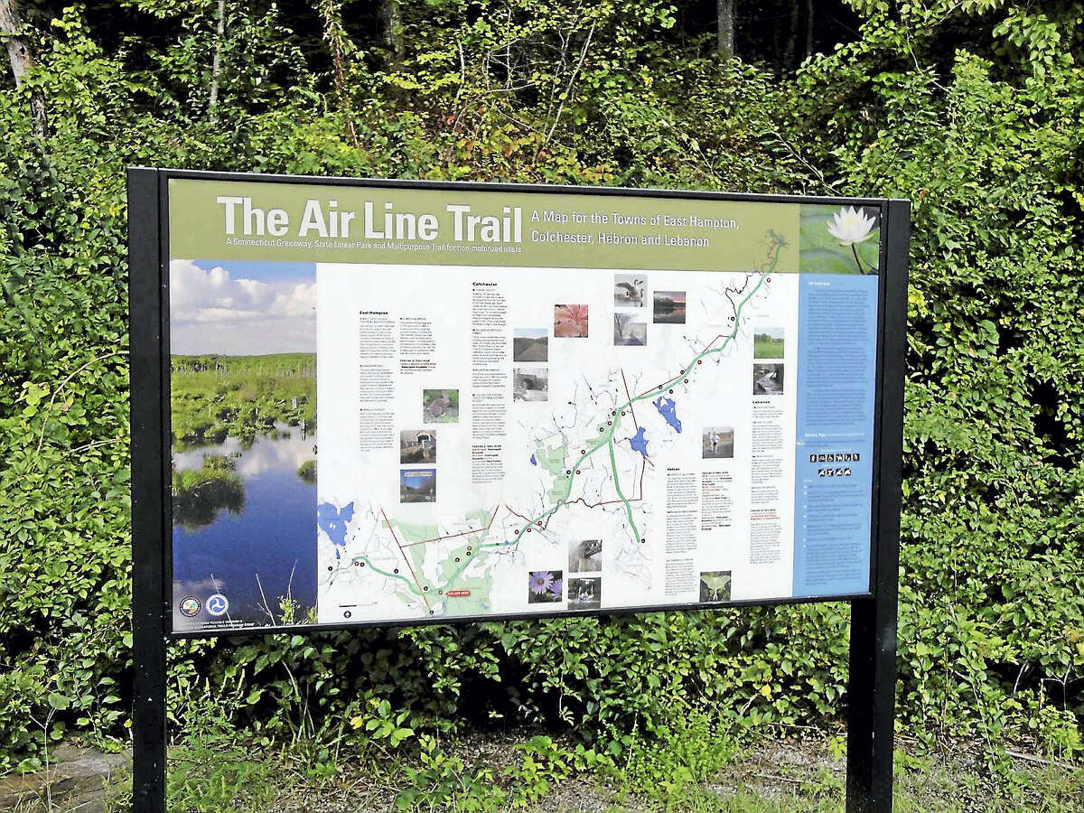 Hikers, bicyclists, bird watchers and many others use the Air Line Trail, which will soon travel through Portland, East Hampton, Colchester, Hebron-Amston, Lebanon and Willimantic.