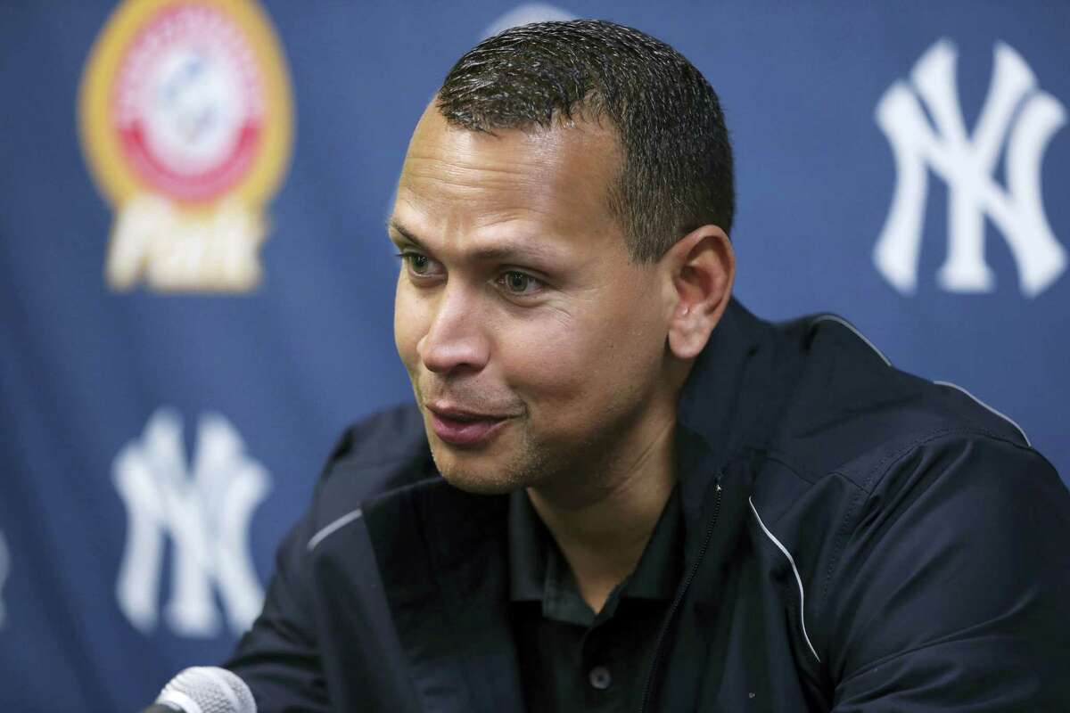 New York Yankees third baseman Alex Rodriguez answers a question after a minor league rehab start for the Trenton Thunder against the New Hampshire Fisher Cats on Wednesday, May 25, 2016, in Trenton, N.J. Rodriguez has been activated and will play in today’s game.