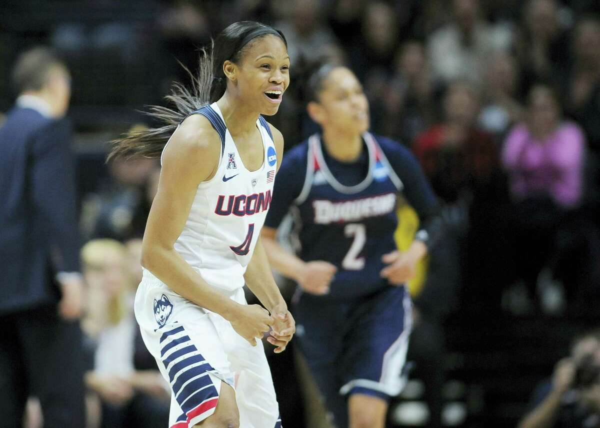Moriah Jefferson and the UConn women’s basketball team will face Mississippi State on Saturday in an NCAA tournament regional semifinal in Bridgeport.
