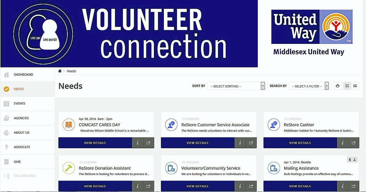 Local nonprofits are invited to post volunteer needs to Middlesex United Way’s volunteer connection website.