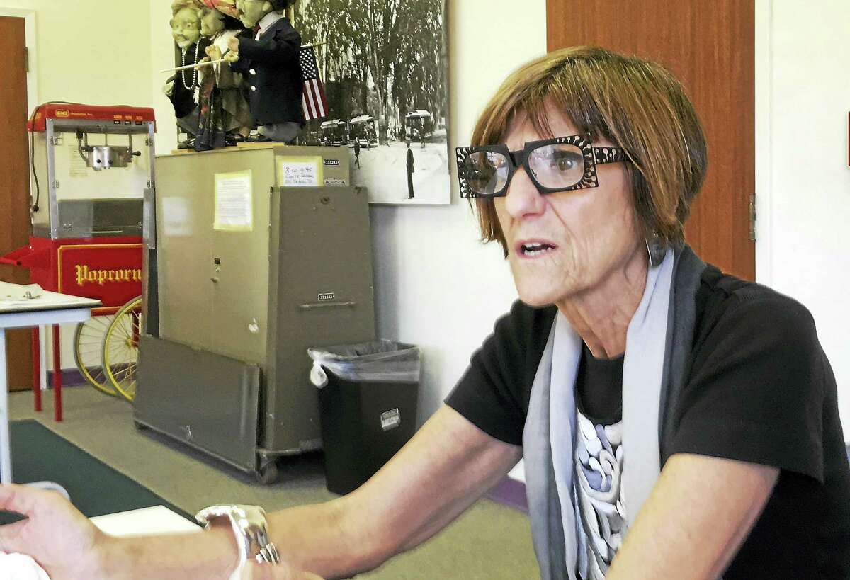 U.S. Rep. Rosa DeLauro speaks to reporters in her New Haven office Thursday.