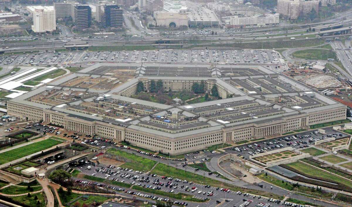 The Pentagon is seen in this aerial view in Washington.