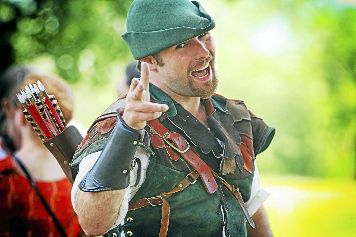 Robin Hood (David Mandeix of Belmont, Mass.) is star of the spring fest.