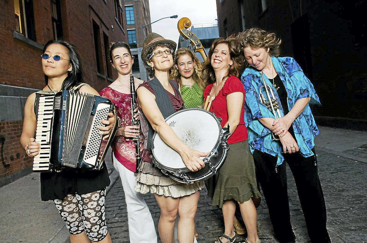 The all-woman klezmer band Isle of Klezbos at the 92Y Tribeca in New York City in 2011.