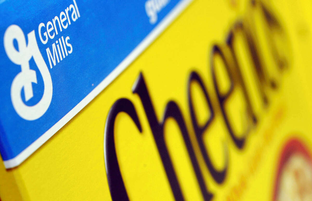 FILE - In this Dec. 15, 2007 file photo, a box of General Mills' Cheerios is seen on a shelf at a Shaw's Supermarket in Gloucester, Mass. General Mills says it will start labeling products across the country that contain genetically modified ingredients to comply with a law that is set to go into effect in Vermont. The maker of Cheerios cereal, Progresso soups and Yoplait yogurt notes it is impractical to label its products for just one state, so the disclosures required by Vermont starting in July 2016 will be on its products throughout the U.S.