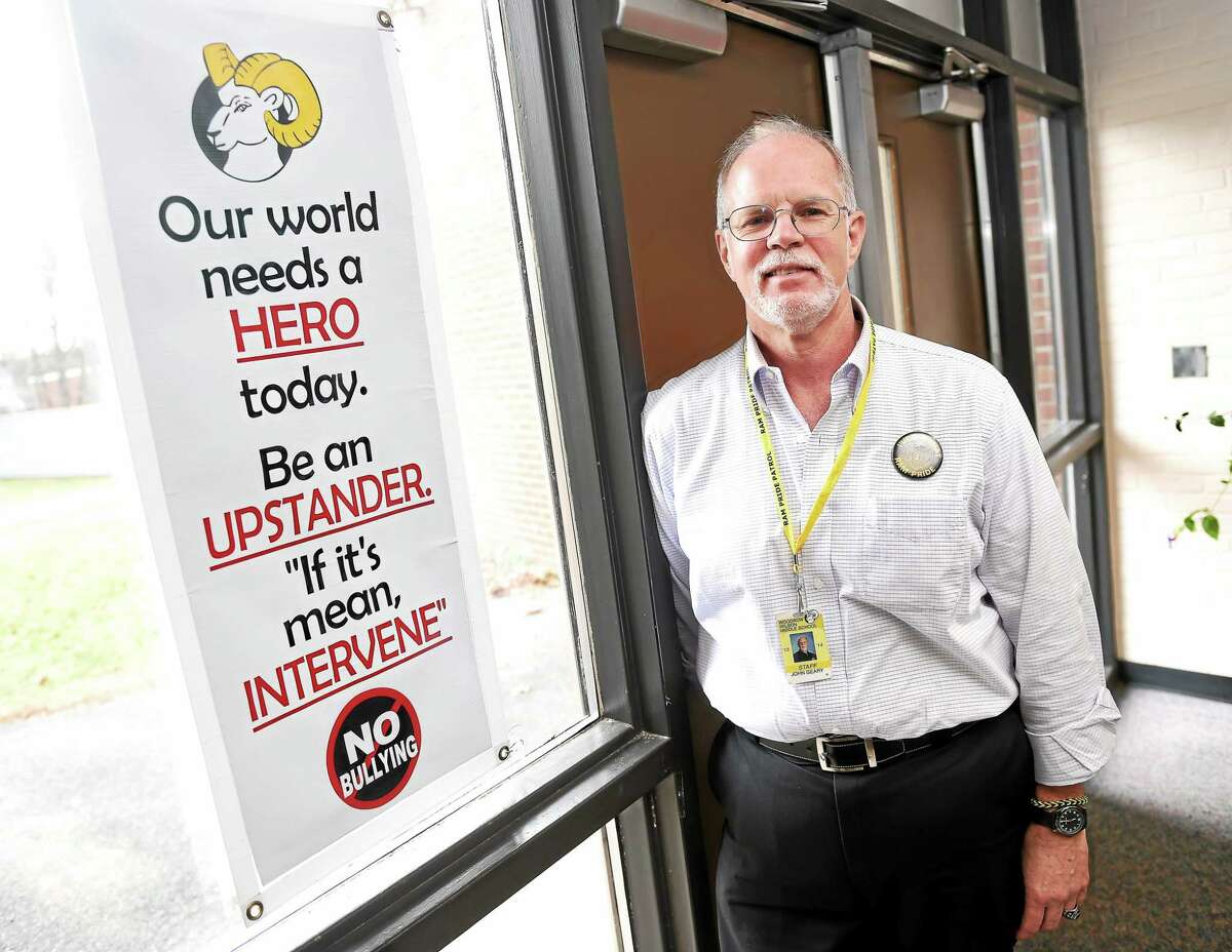 Teacher John Geary was The Middletown Press’ Person of the Year 2014.