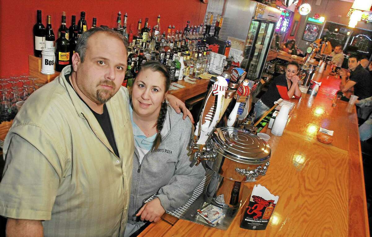 Carmela Lockwood, shown with her husband Matt Lockwood, owners of Matty’s Next Door Sports Bar, Jerry’s Pizza and Carmela’s on the Extension, jumped at the chance to cater a breakfast for WWMS teachers and staff grieving a student’s death.