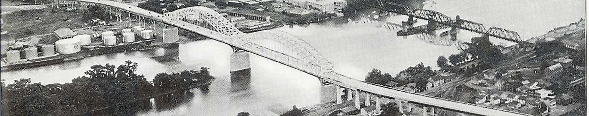 Shown is an aerial view of the Middletown-Portland Bridge, which was dedicated Aug. 6, 1938. The Portland Bridge was not rechristened the Arrigoni Bridge until the 1960s.