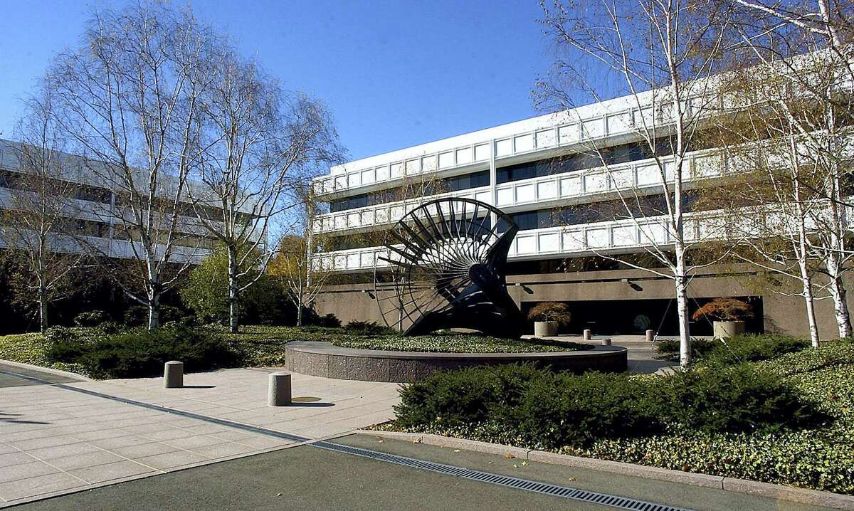 ASSOCIATED PRESS FILE PHOTO The General Electric Co. corporate headquarters campus in Fairfield.