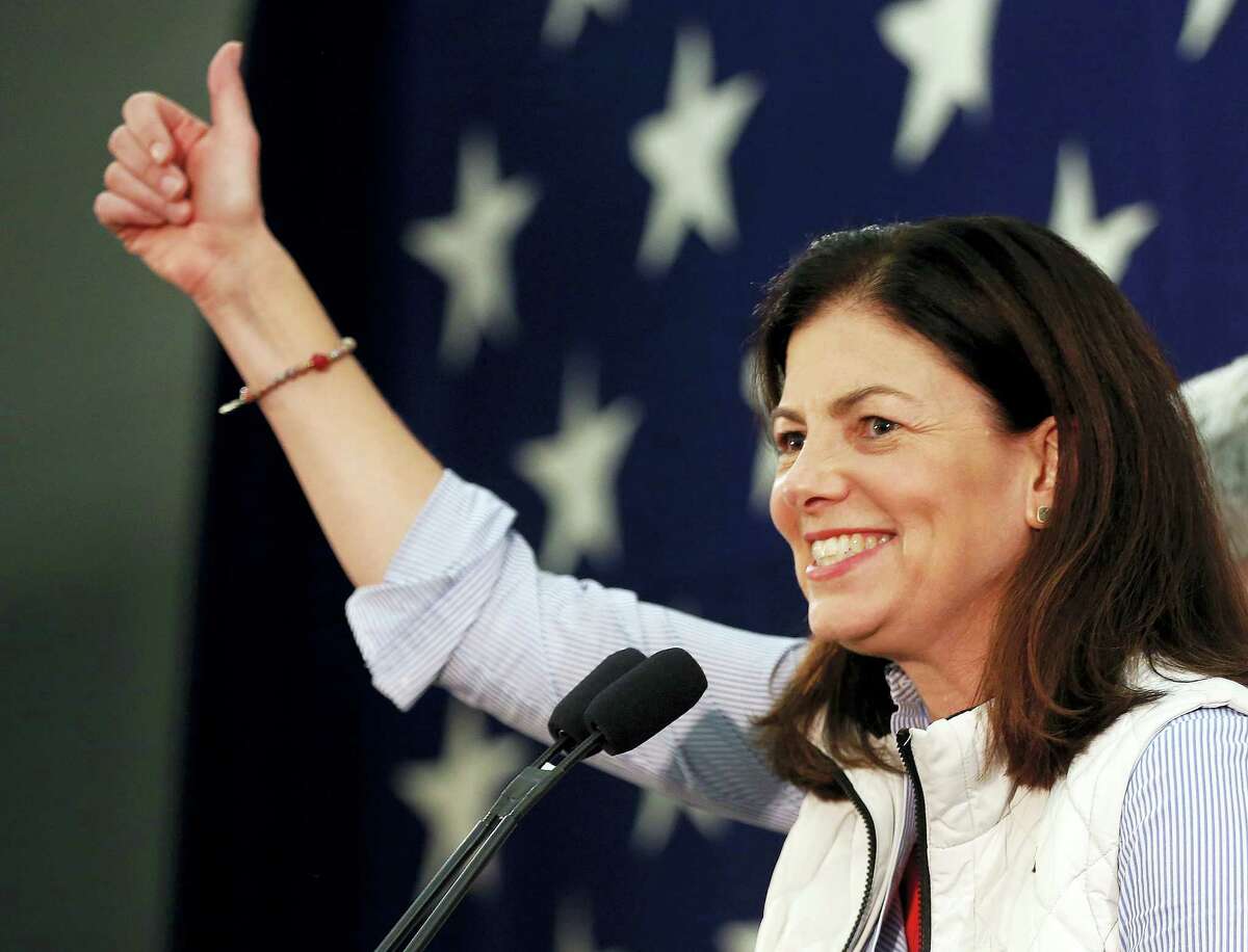 Republican Sen. Kelly Ayotte thanks supporters Wednesday morning, Nov. 9, 2016, after telling them her race with Democratic challenger for Senate, Gov. Maggie Hassan was too close to call in Concord, N.H.