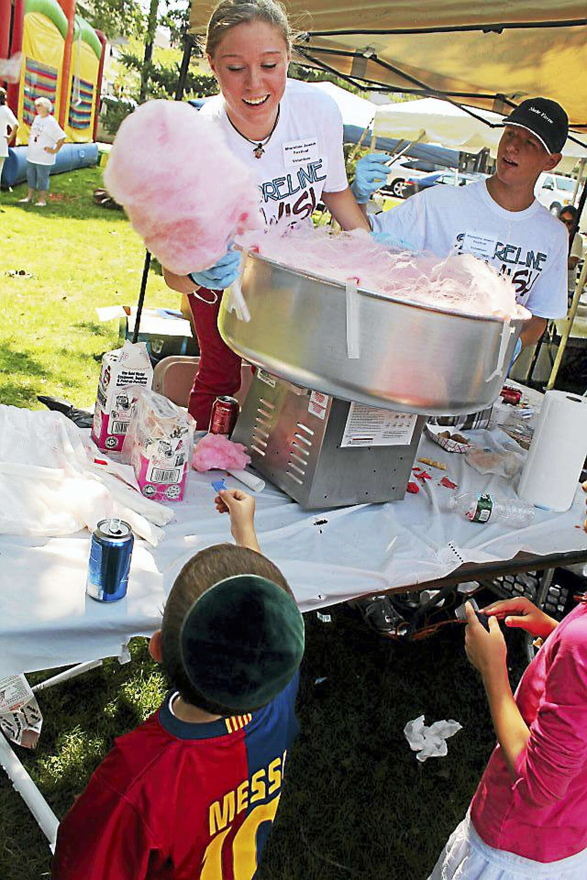 Cotton candy being sold at the 2015 festival.