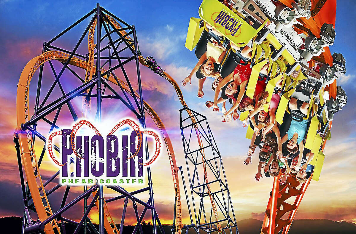 A graphic representation of the new Phobia Phear Coaster.
