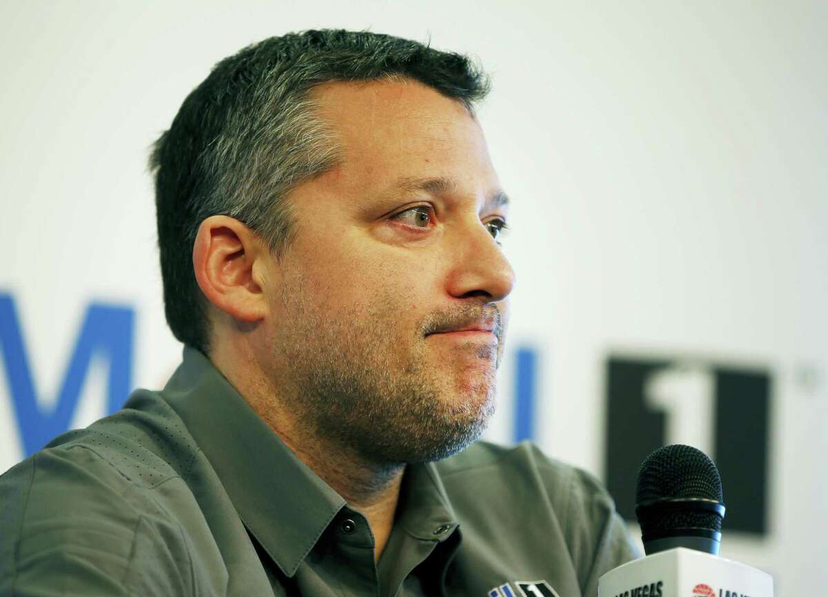 NASCAR driver Tony Stewart speaks during a news conference Friday in Las Vegas.
