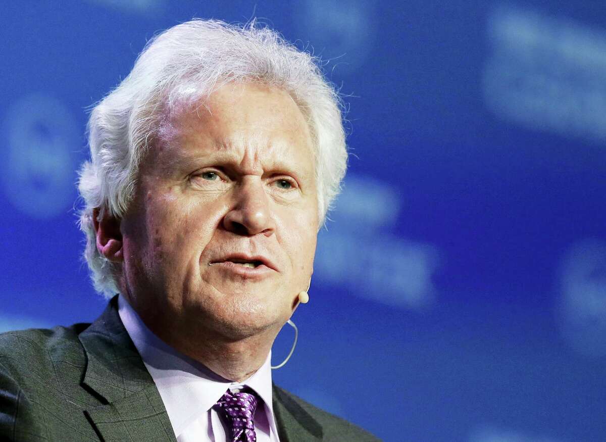 In this Feb. 22, 2016 photo, General Electric CEO Jeffrey Immelt speaks at the annual IHS CERAWeek global energy conference in Houston. General Electric is promising to boost its earnings by about 15 percent in each of the next three years and dole out $67 billion to shareholders as Immelt tries to create a “digital industrial” company. Immelt made the financial pledge while spelling out his vision for the 138-year-old company in a letter released Monday, Feb. 29, 2016 with GE’s annual report.