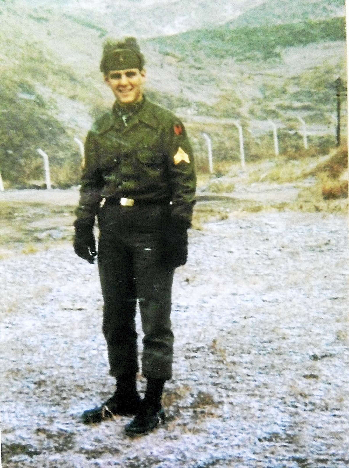 Soldier Eugene Clarke during Korean War