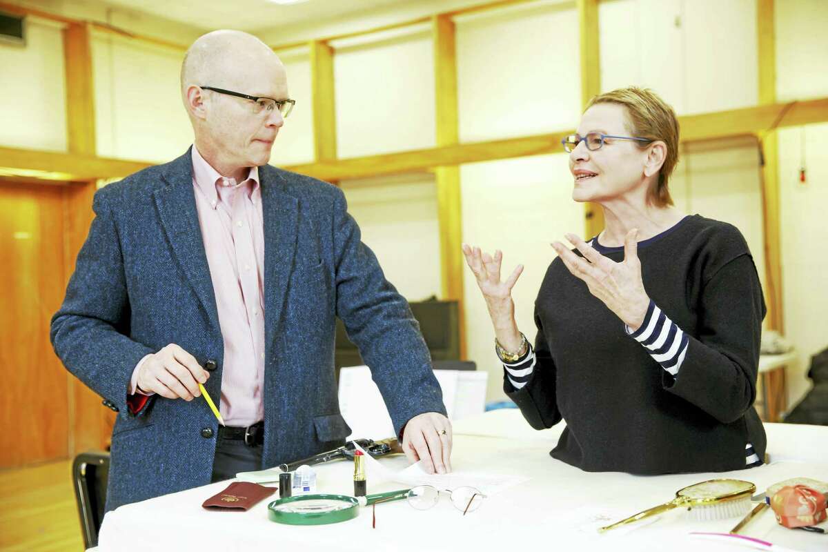 James Bundy and Dianne Wiest in a rehearsal room for “Happy Days.”