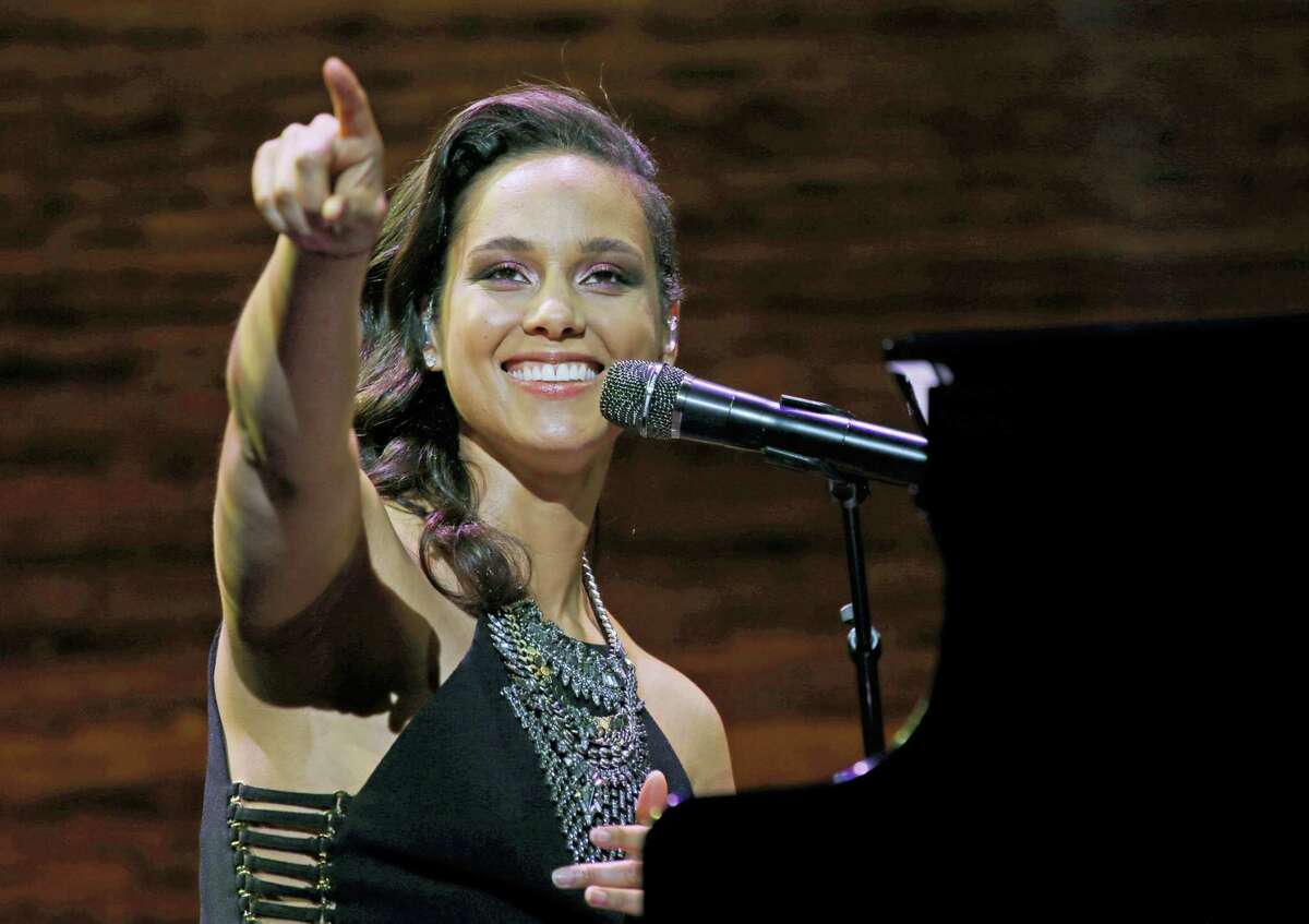 In this March 23, 2016 photo, singer Alicia Keys performs in Seattle.