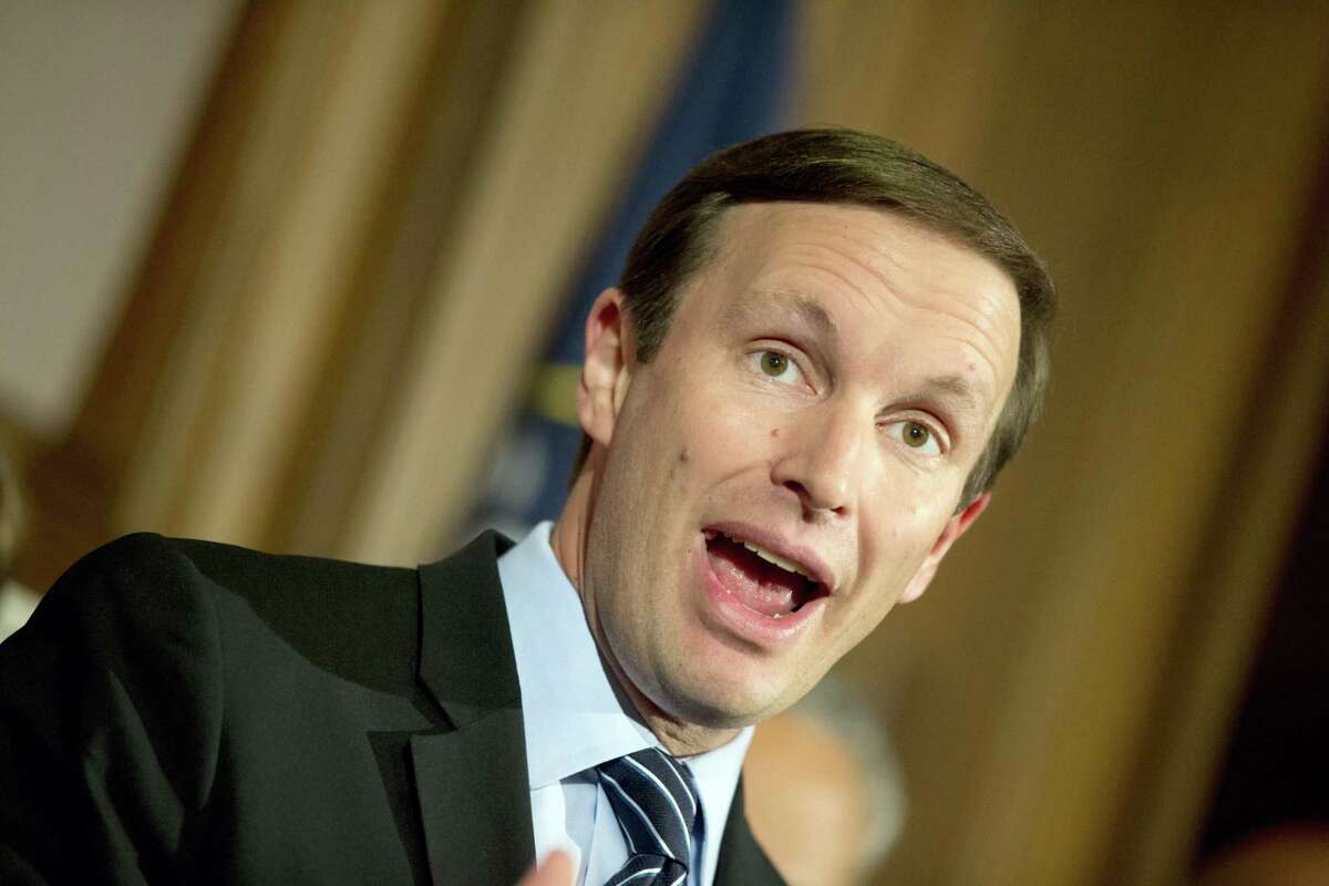 Sen. Chris Murphy, D-Conn., speaks during a media availability on Capitol Hill on Monday, June 20, 2016 in Washington. A divided Senate blocked rival election-year plans to curb guns on Monday, eight days after the horror of Orlando’s mass shooting intensified pressure on lawmakers to act but knotted them in gridlock anyway — even over restricting firearms for terrorists.