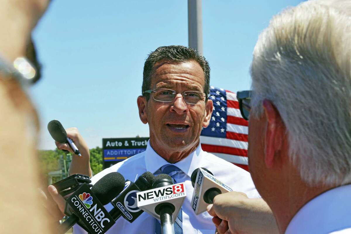 Gov. Dannel P. Malloy was in Middletown Tuesday to announce plans to remove traffic signals along the portion of Route 9 that runs through the city.