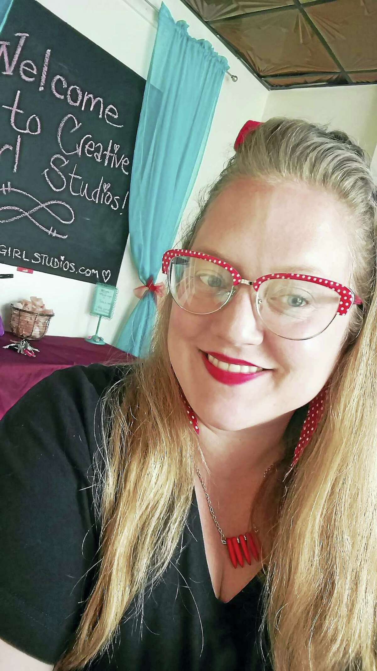 Laurie-Lynne Zlotowski of Meriden, who teaches arts and crafts classes throughout the Connecticut, is owner of Creative Girl Studios on Main Street in Middletown.