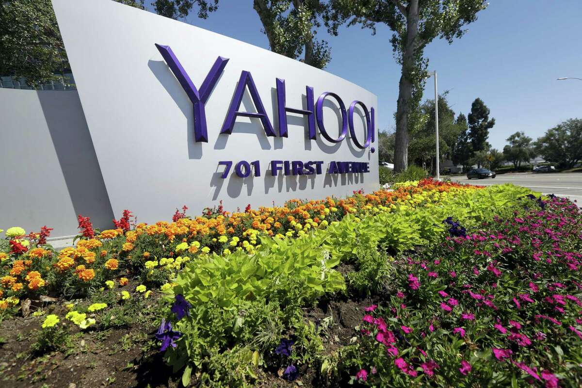 A Yahoo sign at the company’s headquarters in Sunnyvale, Calif. On Wednesday, Dec. 14, 2016, Yahoo said it believes hackers stole data from more than one billion user accounts in August 2013.