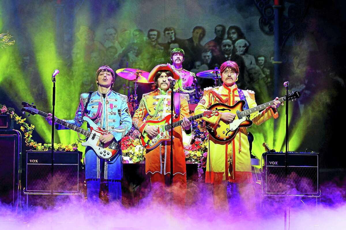 “Let It Be” in the Sgt. Pepper costumes.