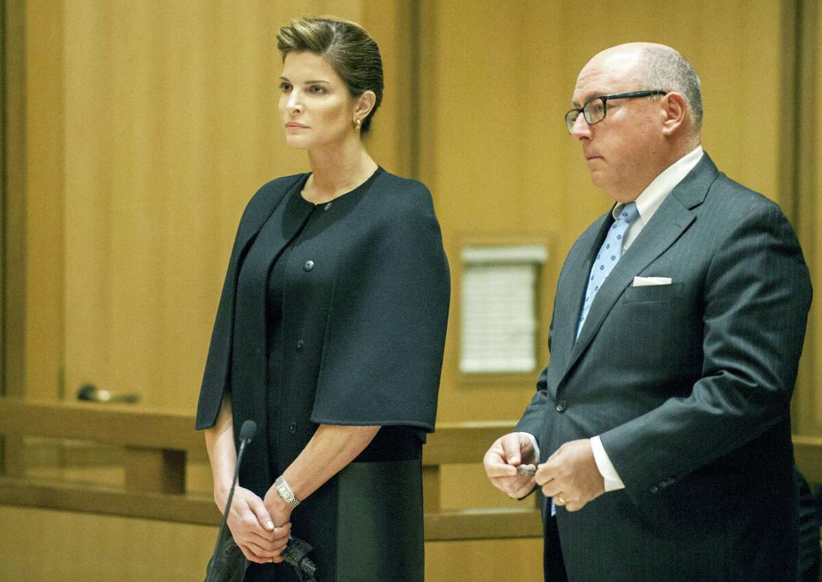 In this Feb. 2, 2016 photo, supermodel Stephanie Seymour attends an arraignment hearing on a drunken driving charge in Stamford, Conn. A judge is set to decide whether Seymour can enter a program that could lead to the dismissal of a drunken driving charge. Seymour is due back in Stamford Superior Court on Monday, April 4.