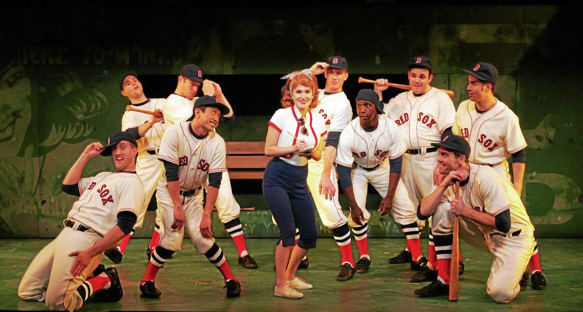 Photos by Diane Sobolewski Lora Lee Gayer and the cast in a scene from "Damn Yankees" at Goodspeed Musicals in East Haddam.