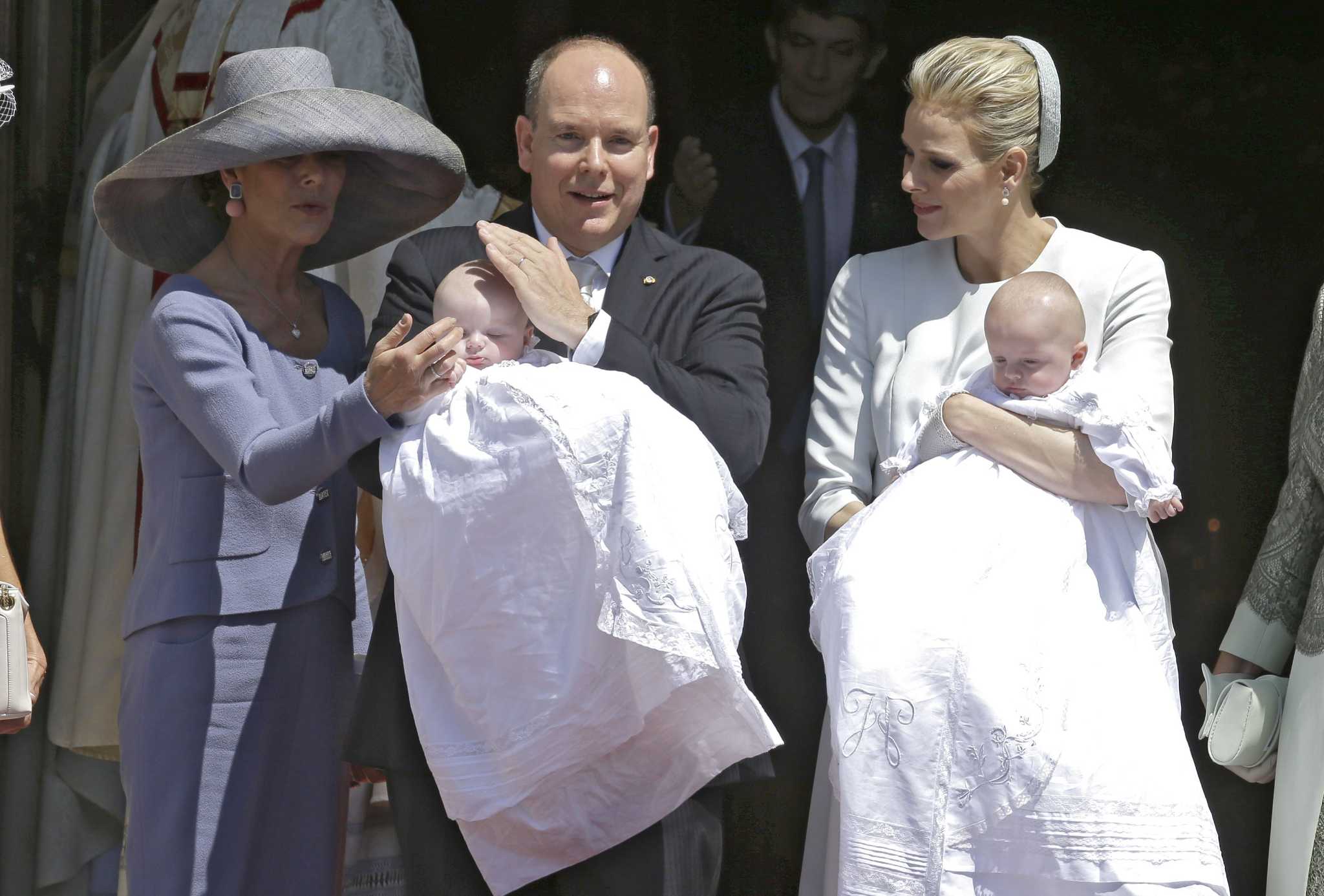 Monaco celebrates baptism of royal twins