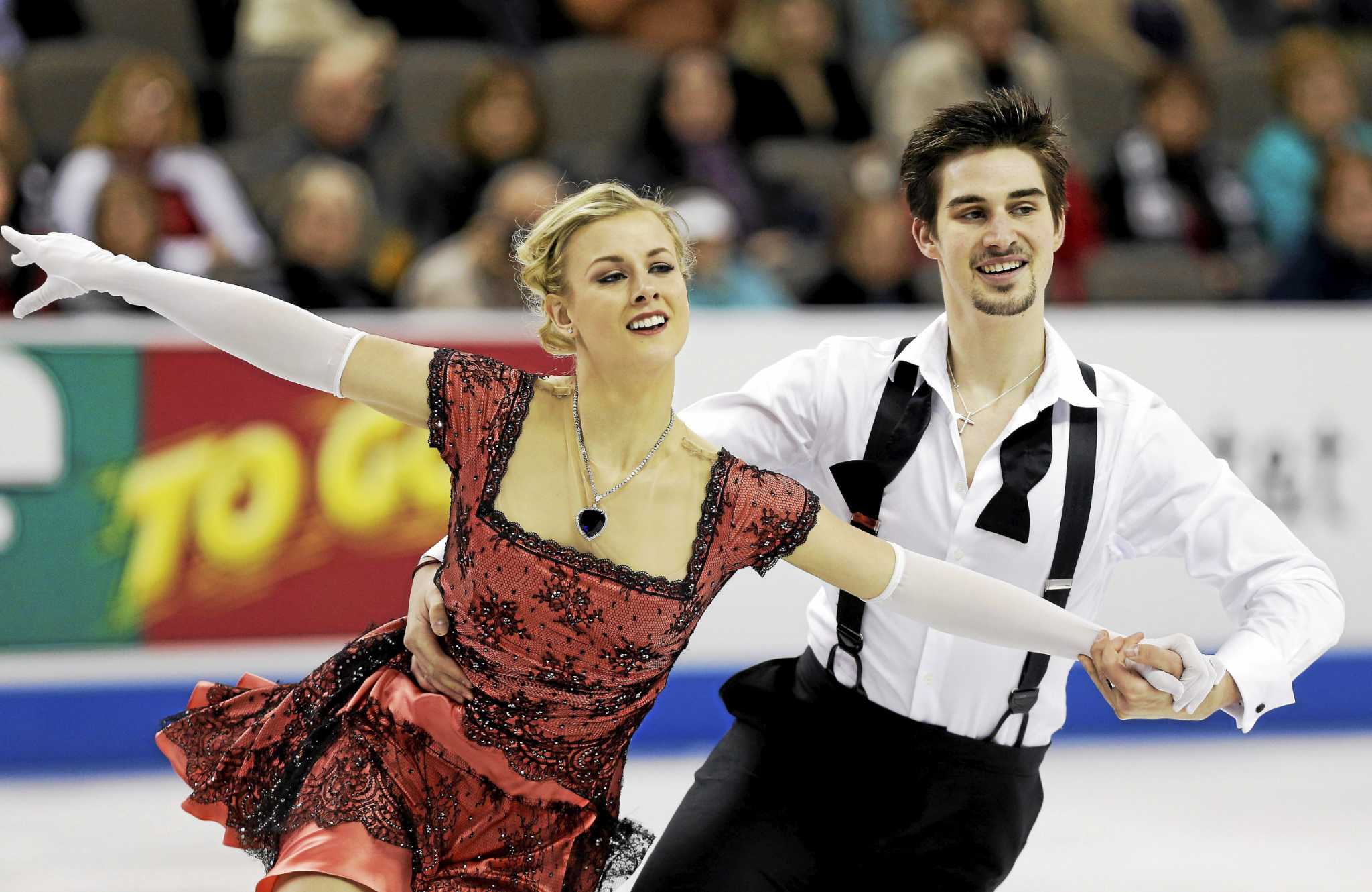 Ice dancers Madison Hubbell and Zach Donohue bringing the Olympic spirit to...