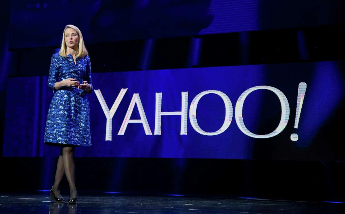 In this Jan. 7, 2014, photo, Yahoo President and CEO Marissa Mayer speaks during the International Consumer Electronics Show in Las Vegas.