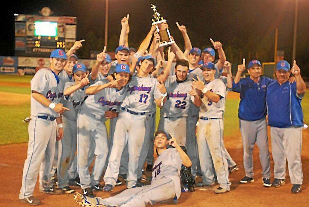Coginchaug captured the Shoreline Conference championship Saturday night with an epic 4-3 win over Old Lyme in 12 innings at Dodd Stadium.