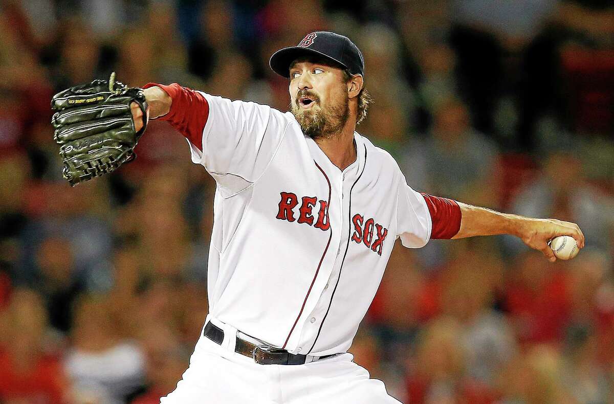 The Boston Red Sox traded pitcher Andrew Miller on Thursday.