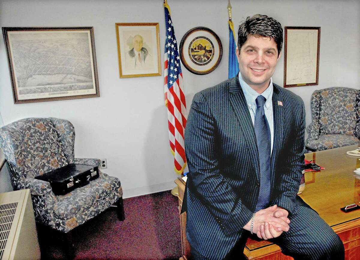 Middletown Mayor Dan Drew in his office at city hall.
