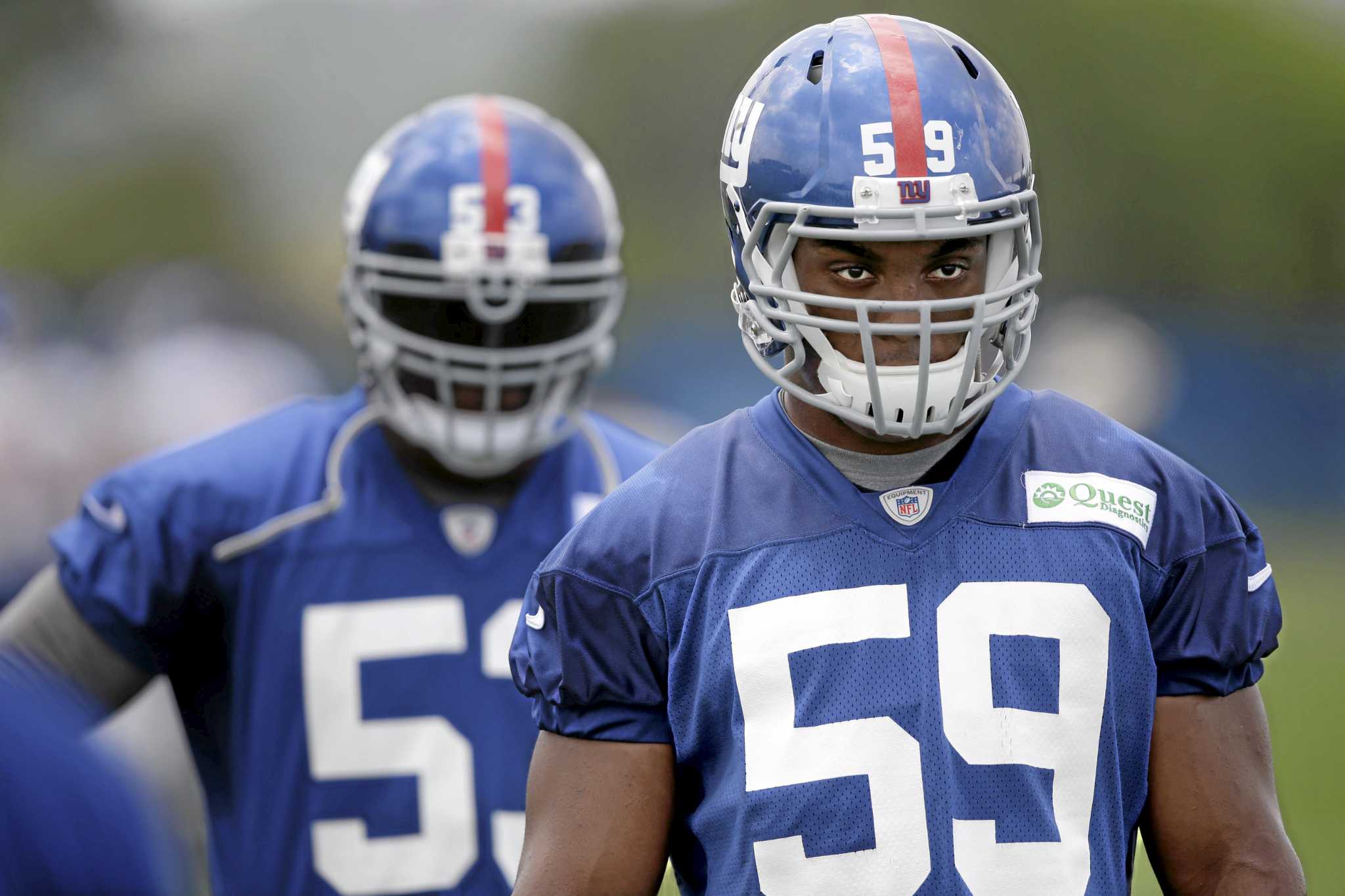 Giants rookie linebacker Derrick Kennard impressing early