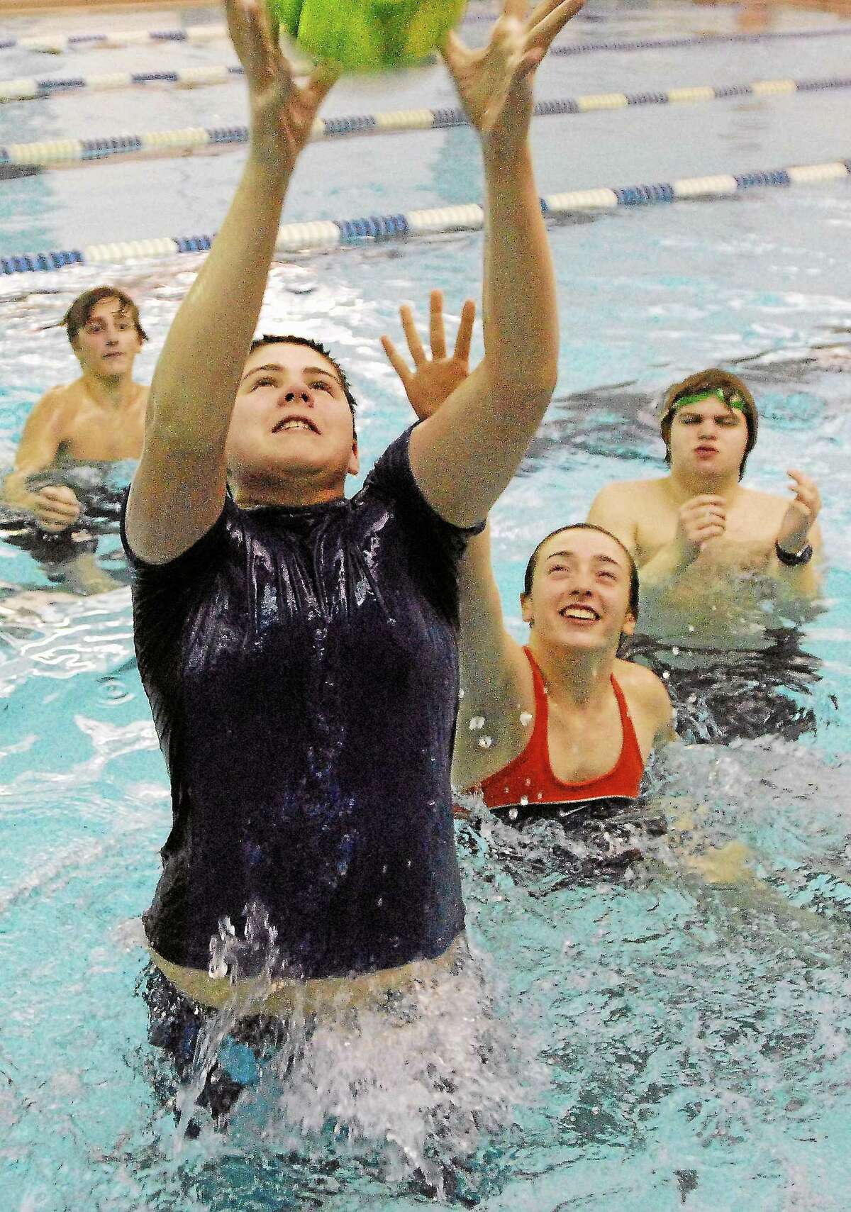 Children swim at the YMCA in Westbrook.