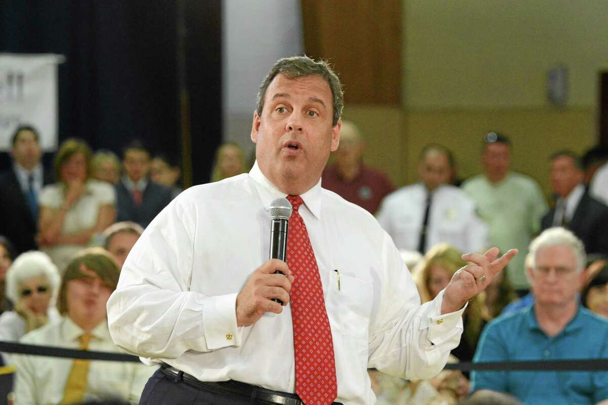 New Jersey Gov. Chris Christie hosts a Town Hall meeting in Caldwell, N.J., Tuesday, July 1, 2014.