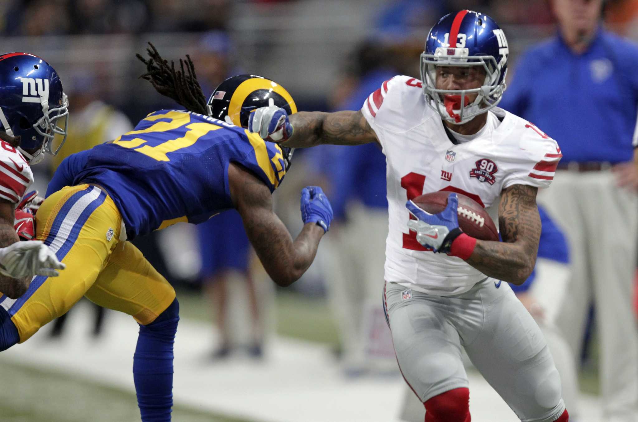 Odell Beckham Jr. leads Giants past Rams