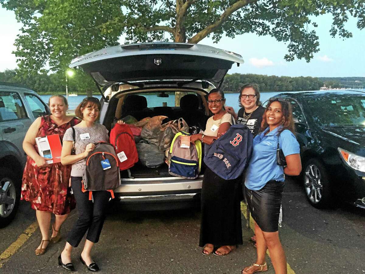 The Middlesex United Way Young Leaders Society held a school supply drive to support local families struggling with back-to-school costs recently.