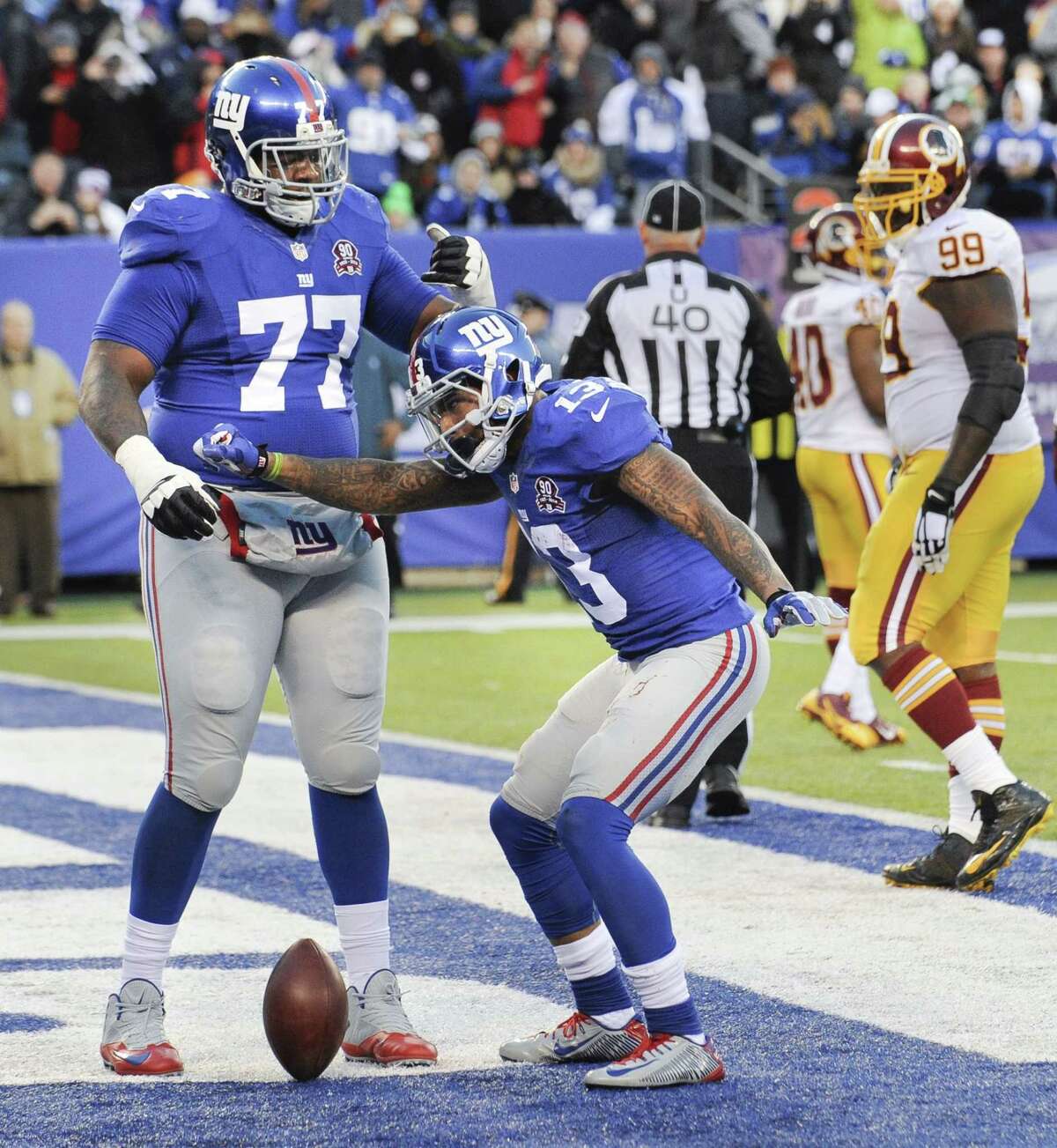 Giants wide receiver Odell Beckham Jr. will face a stiff test Sunday against the St. Louis Rams defense.