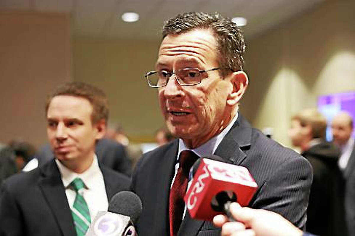 Gov. Dannel P. Malloy after Tuesday’s Middlesex Chamber of Commerce breakfast.