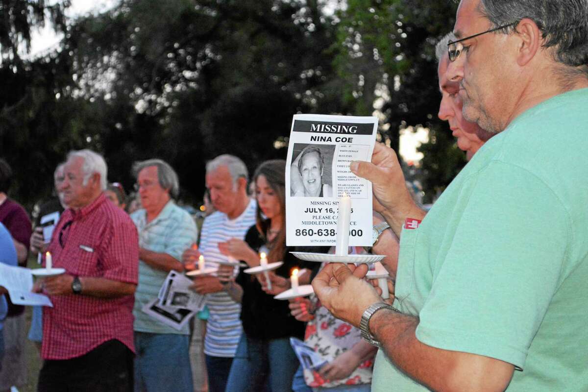 A vigil was held on Middletown’s South Green Aug. 5 to pray for Nina Coe’s safe return.