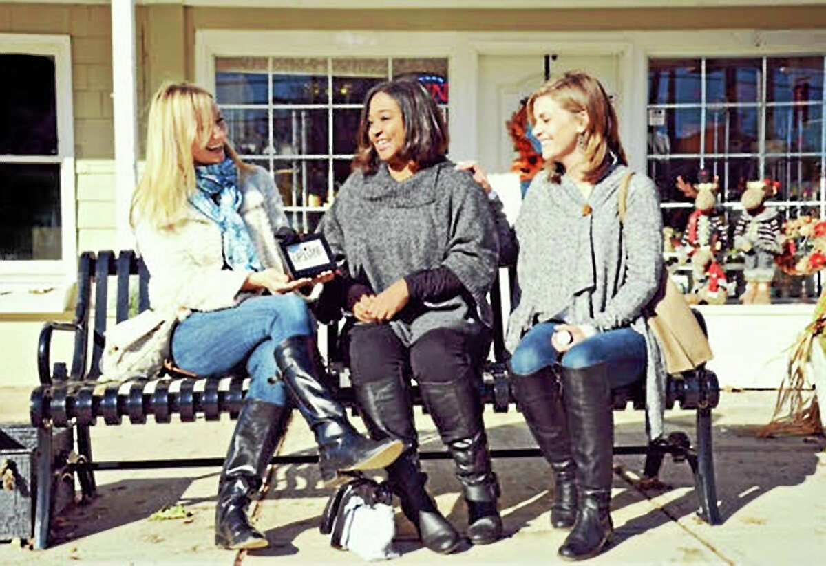 LipLuxe ads use Portland moms as models. Here, Carla Mackay, Jessica Labbadia and Sherri O’Shea pose for the camera.