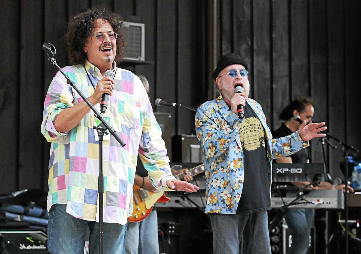 Photo by John Atashian The Turtles, led by singers Howard Kaylan and Mark Volman, later known as Flo and Eddie, peform at Indian Ranch in Webster, Massachusetts during their July 27 concert. Their show was part of the ìHappy Togetherî tour that also included Gary Lewis & The Playboys, Mitch Ryder, Chuck Negron of Three Dog Night and Mark Farner of Grand Funk Railroad.